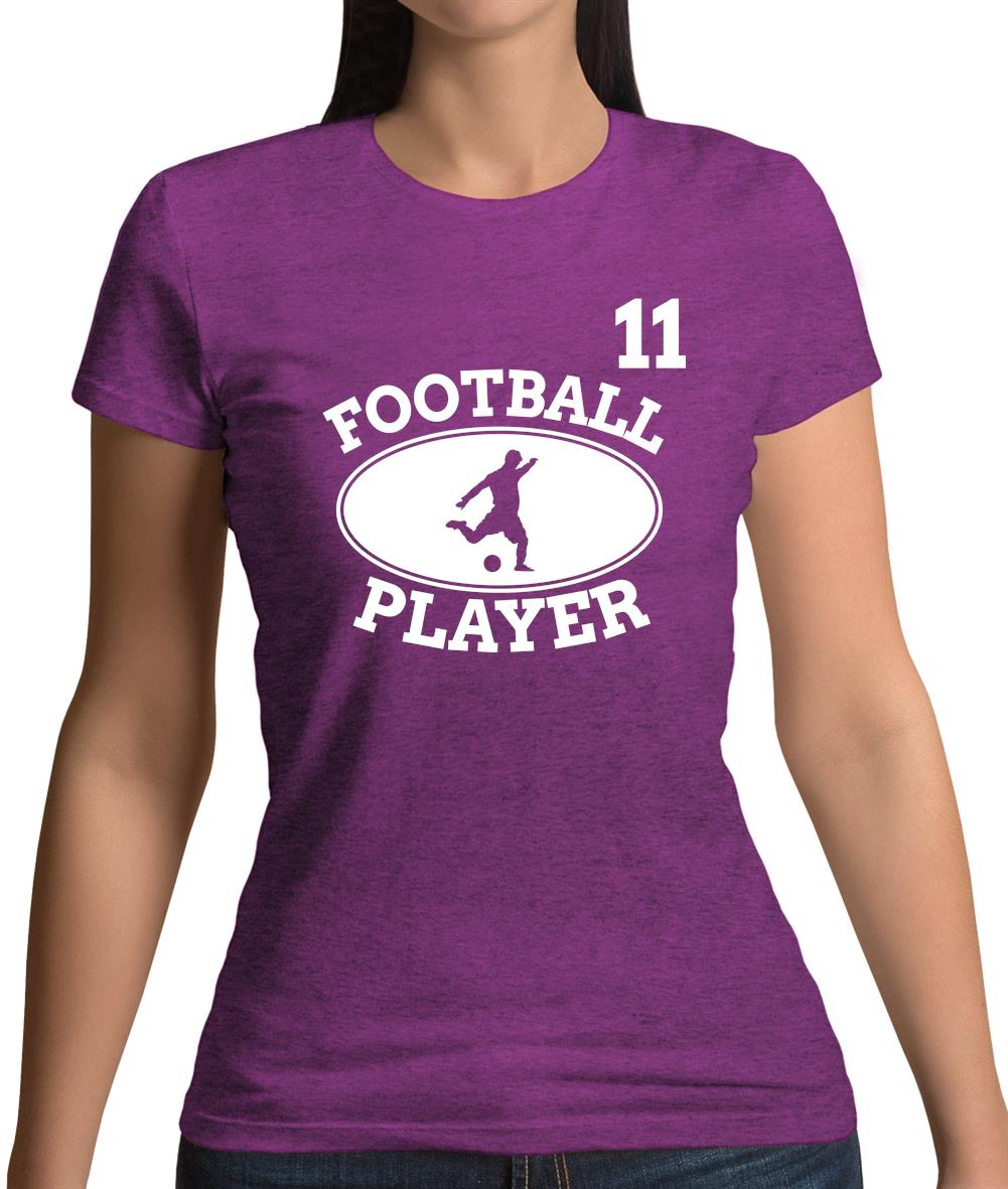 Football Player 11 Womens T-Shirt Football Player 11 Womens T-Shirt