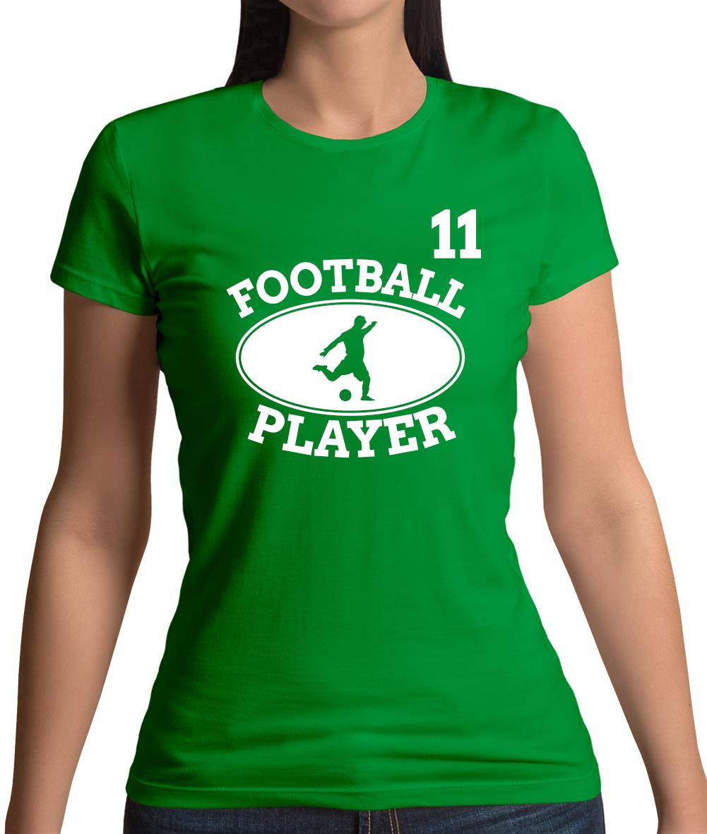 Football Player 11 Womens T-Shirt Football Player 11 Womens T-Shirt