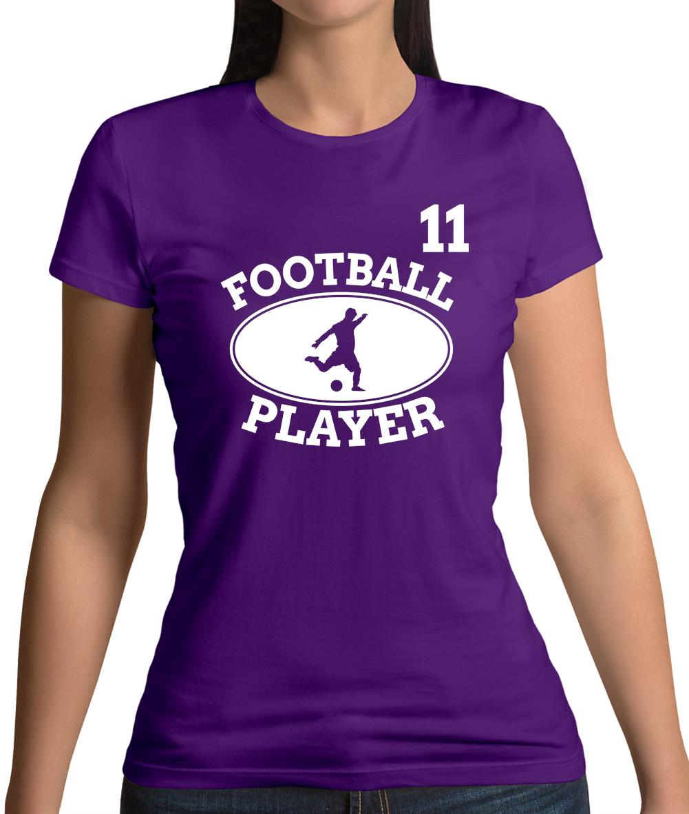 Football Player 11 Womens T-Shirt Football Player 11 Womens T-Shirt