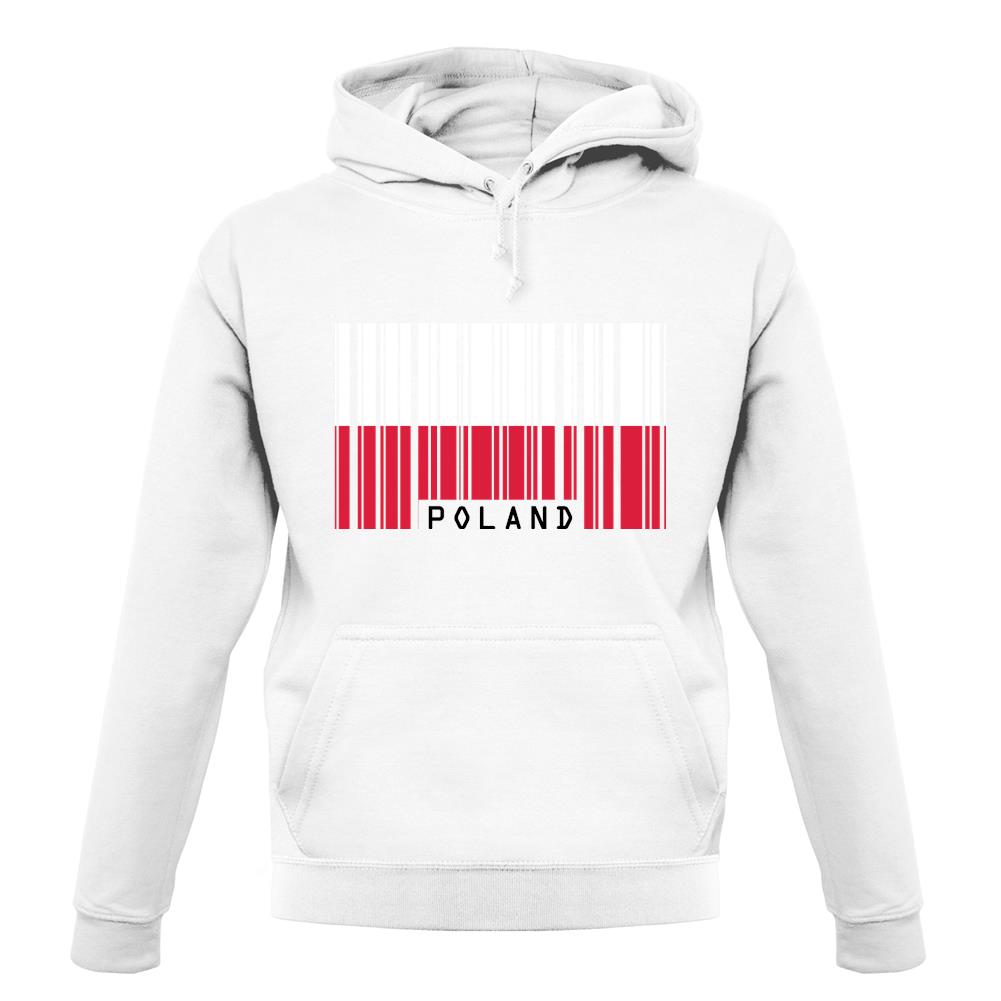 Poland Barcode Style Flag unisex hoodie Poland Barcode Style Flag unisex hoodie