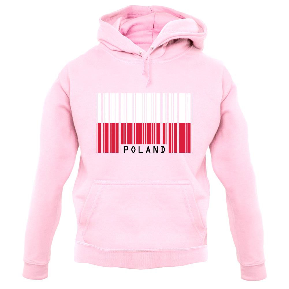 Poland Barcode Style Flag unisex hoodie Poland Barcode Style Flag unisex hoodie