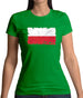 Poland Grunge Style Flag Womens T-Shirt Poland Grunge Style Flag Womens T-Shirt