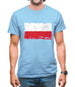 Poland Grunge Style Flag Mens T-Shirt Poland Grunge Style Flag Mens T-Shirt