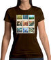Go Cycling Photo Collage Womens T-Shirt Go Cycling Photo Collage Womens T-Shirt