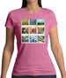 Go Cycling Photo Collage Womens T-Shirt Go Cycling Photo Collage Womens T-Shirt