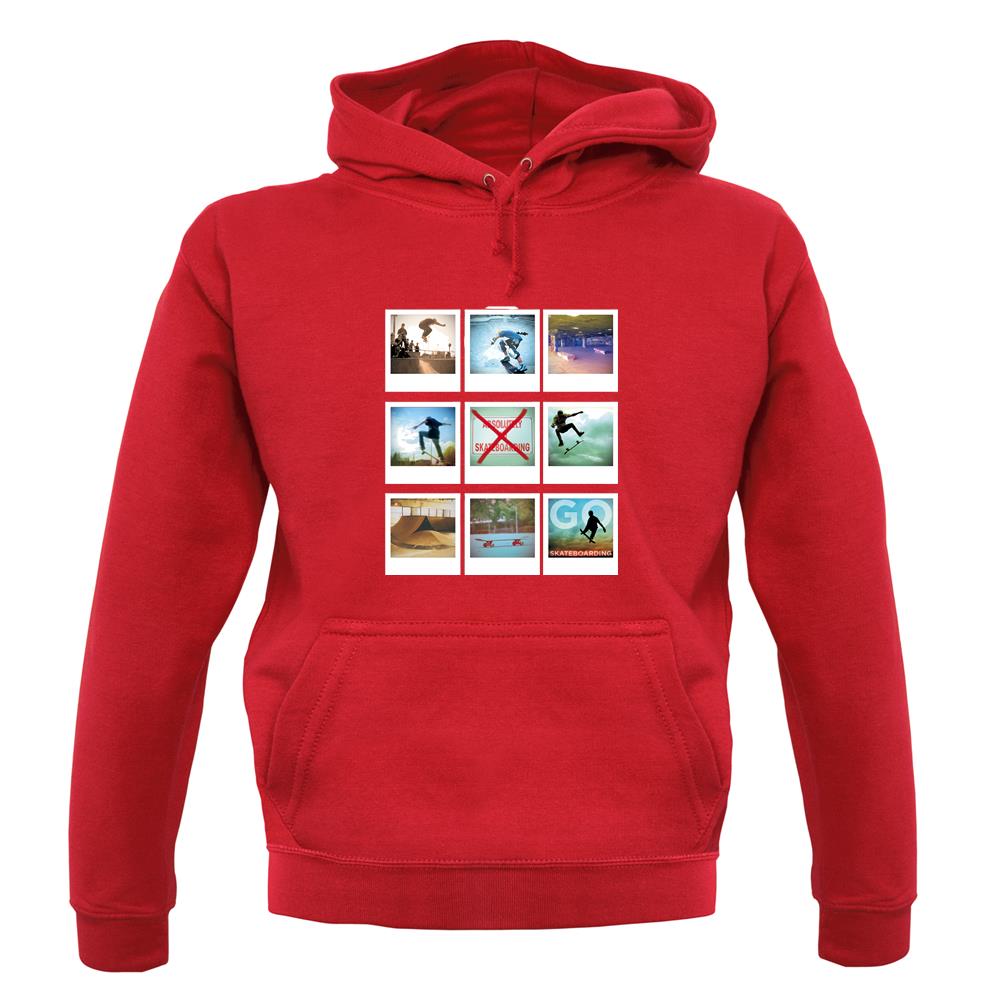 Go Skateboarding Photo Collage unisex hoodie Go Skateboarding Photo Collage unisex hoodie