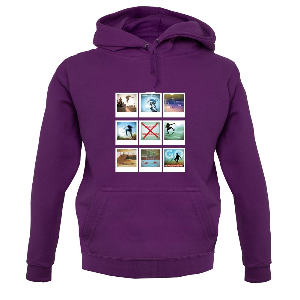 Go Skateboarding Photo Collage unisex hoodie Go Skateboarding Photo Collage unisex hoodie