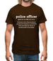Police Officer Definition Mens T-Shirt Police Officer Definition Mens T-Shirt