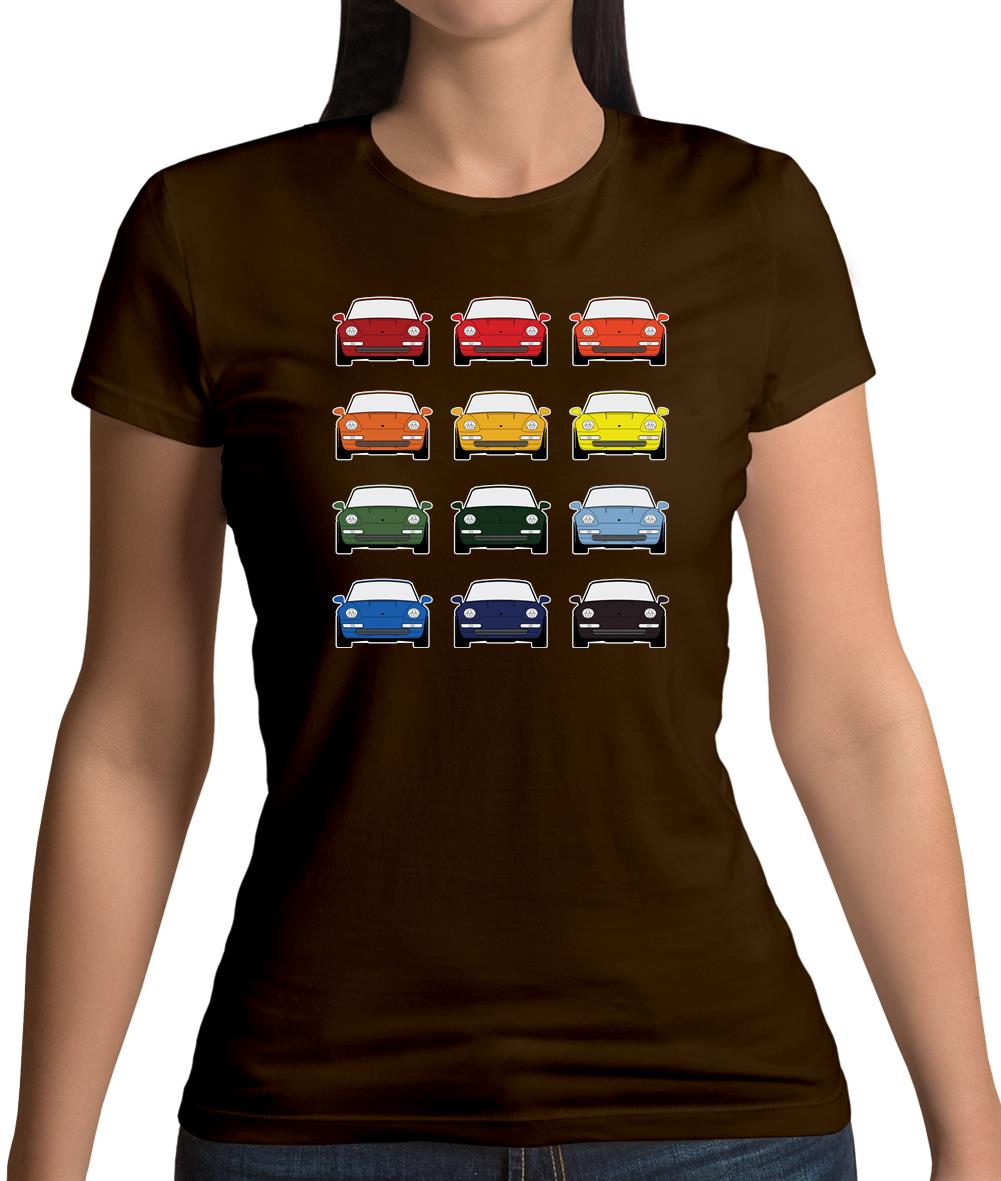Porsche 993 Colour Swatch Womens T-Shirt Porsche 993 Colour Swatch Womens T-Shirt