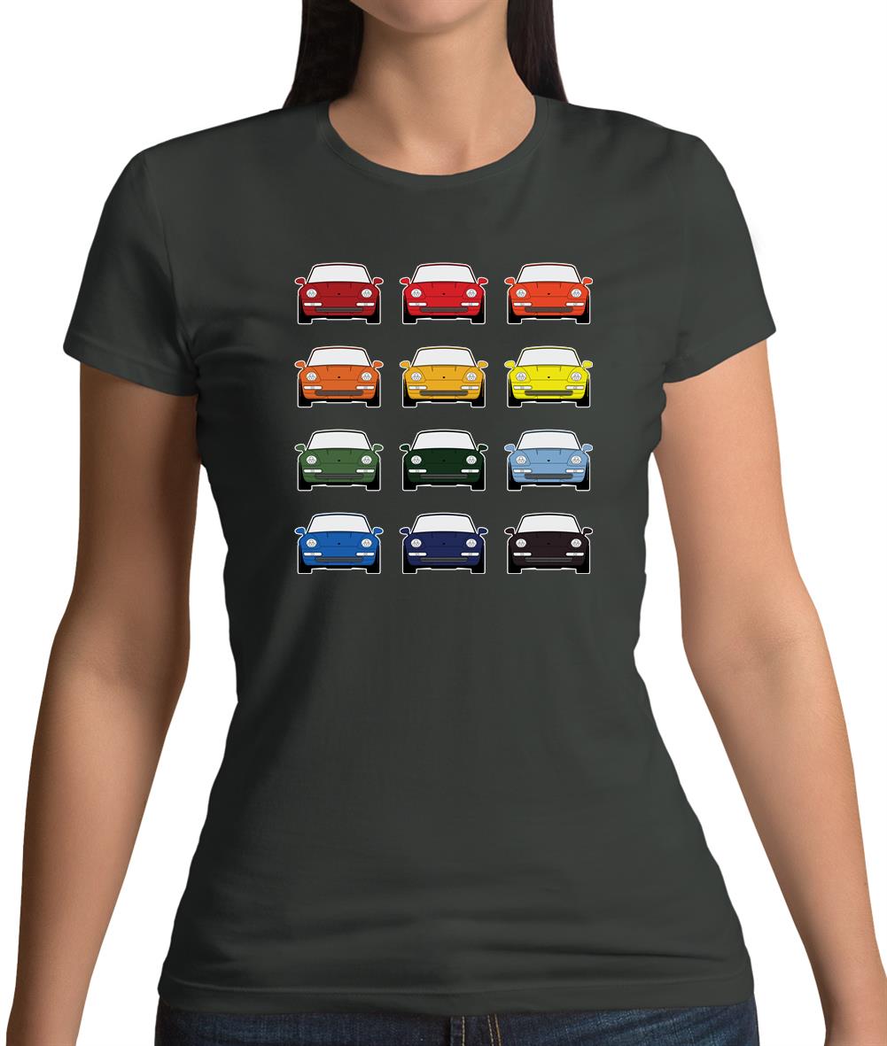 Porsche 993 Colour Swatch Womens T-Shirt Porsche 993 Colour Swatch Womens T-Shirt