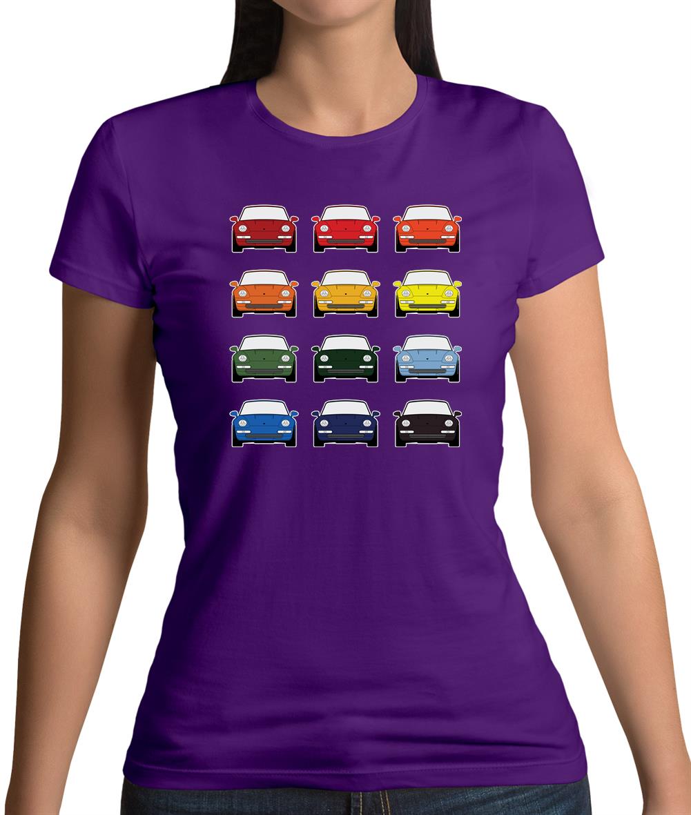Porsche 993 Colour Swatch Womens T-Shirt Porsche 993 Colour Swatch Womens T-Shirt