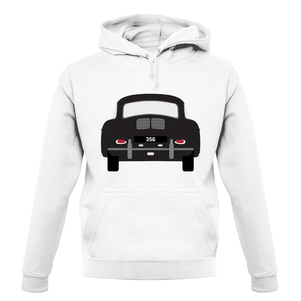 Rear View Black 356 unisex hoodie Rear View Black 356 unisex hoodie