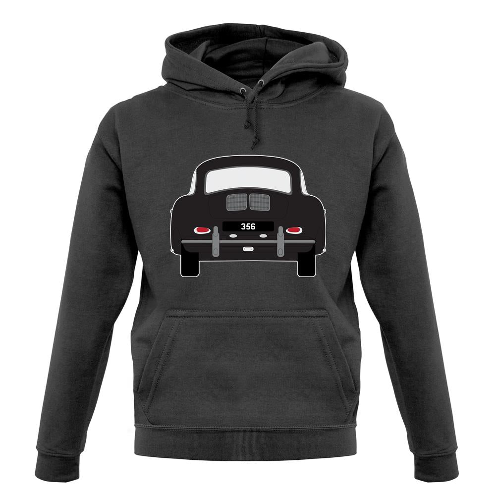 Rear View Black 356 unisex hoodie Rear View Black 356 unisex hoodie