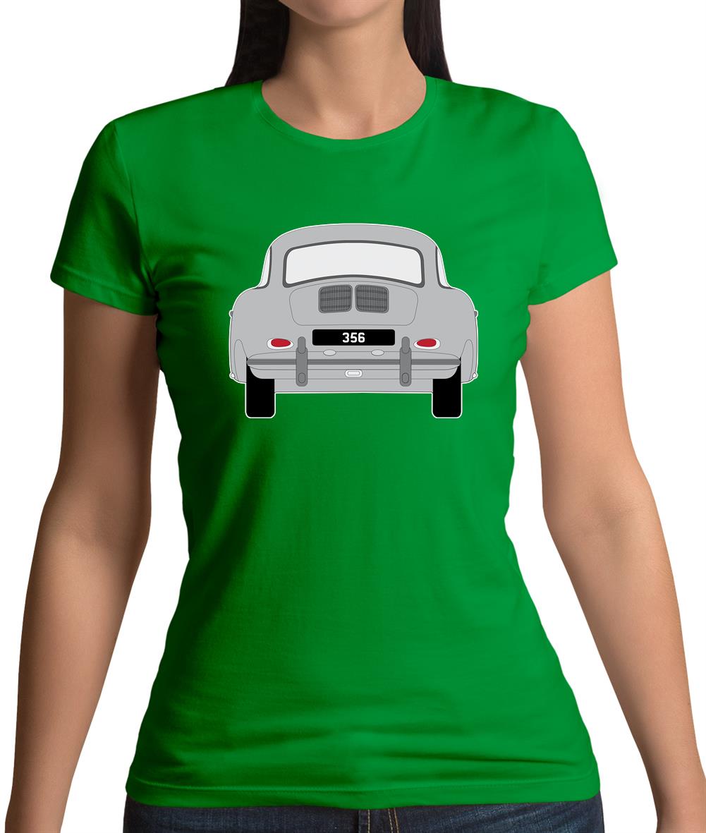 Rear View Porsche 356 Grey Womens T-Shirt Rear View Porsche 356 Grey Womens T-Shirt
