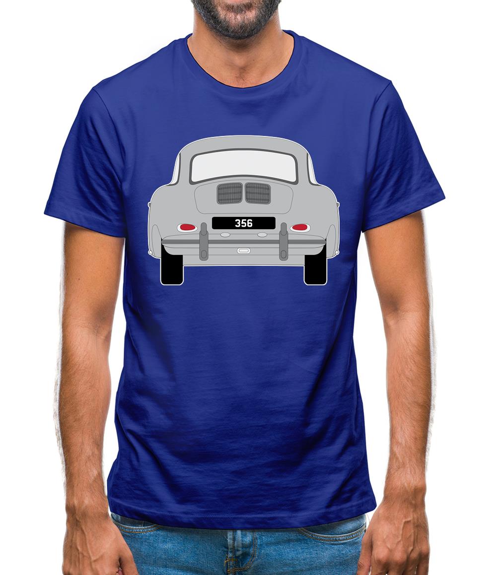 Rear View 356 Grey Mens T-Shirt Rear View 356 Grey Mens T-Shirt
