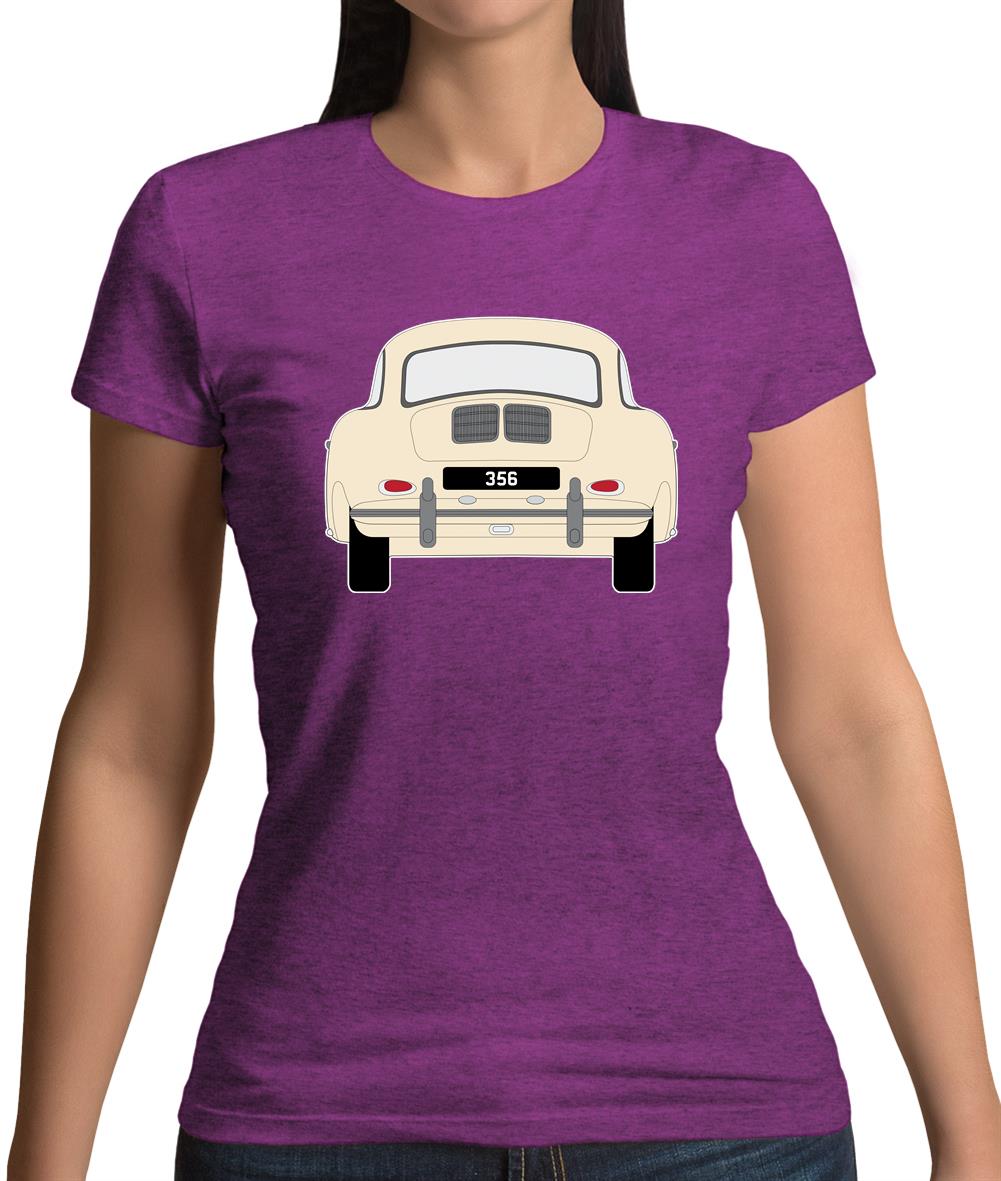 Rear View Porsche 356 Ivory Womens T-Shirt Rear View Porsche 356 Ivory Womens T-Shirt