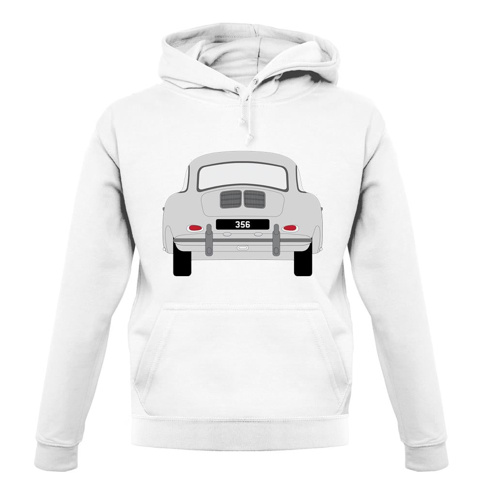 Rear View 356 Silver unisex hoodie Rear View 356 Silver unisex hoodie