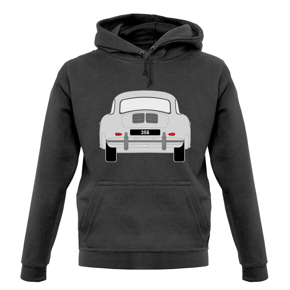 Rear View 356 Silver unisex hoodie Rear View 356 Silver unisex hoodie