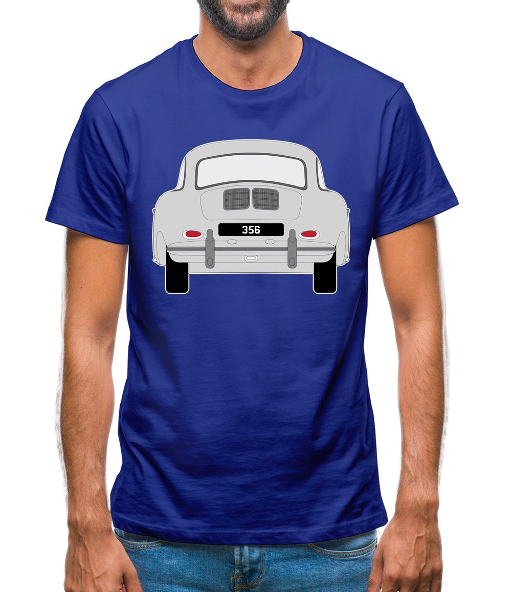 Rear View 356 Silver Mens T-Shirt Rear View 356 Silver Mens T-Shirt