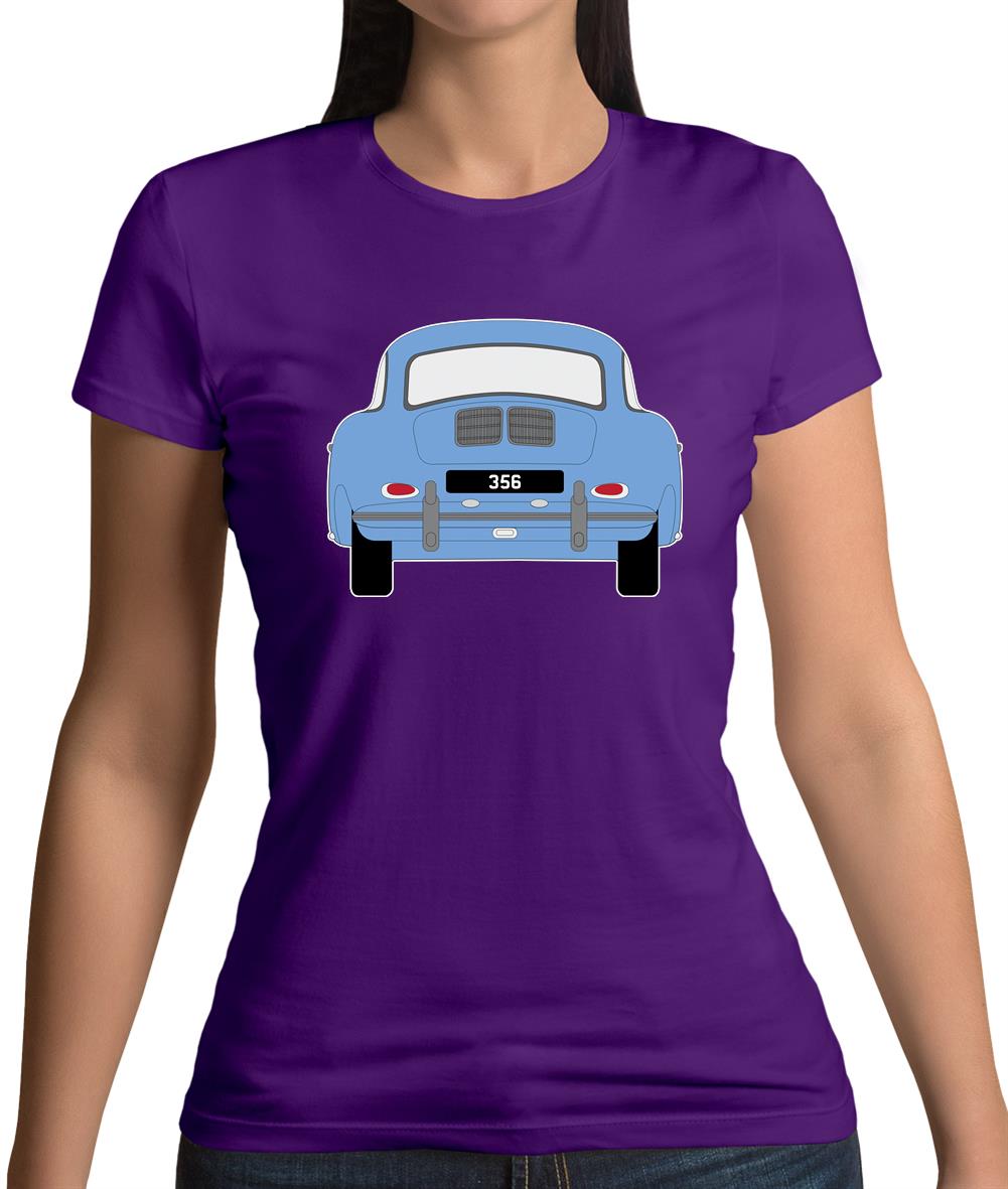 Rear View 356 Sky Blue Womens T-Shirt Rear View 356 Sky Blue Womens T-Shirt