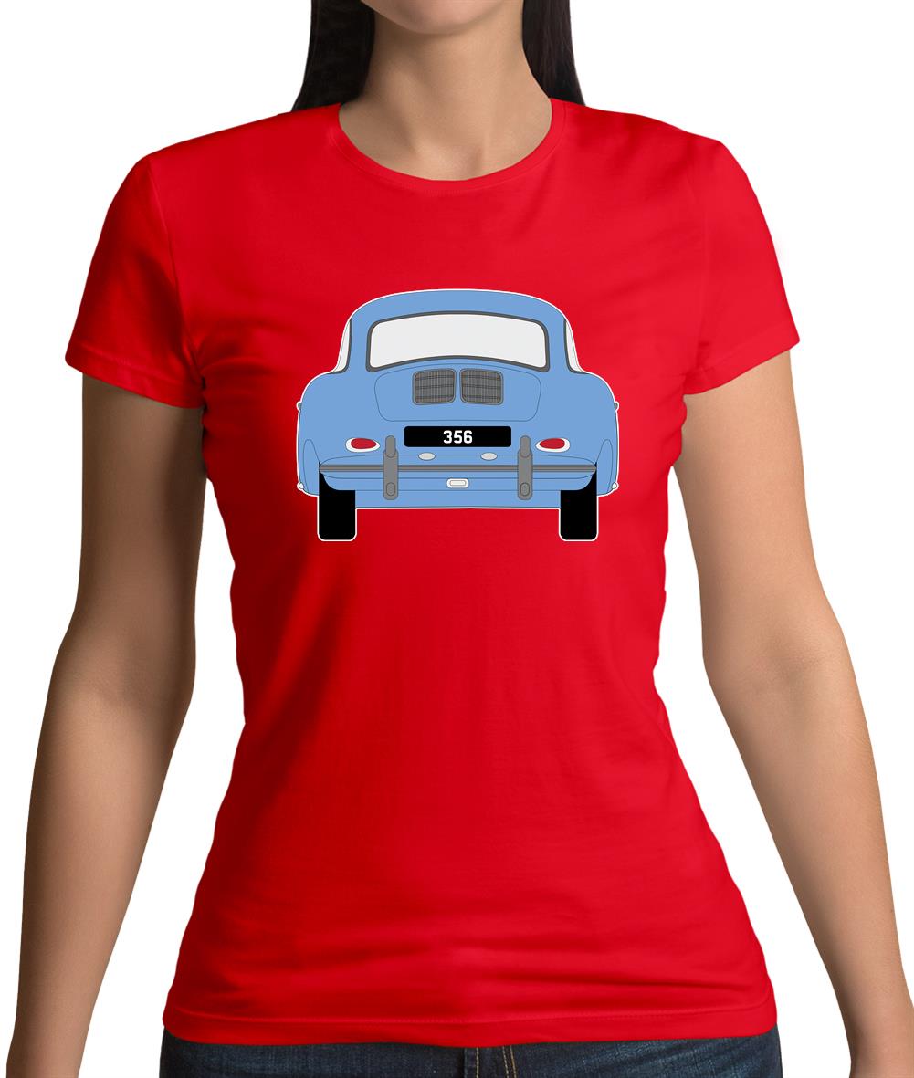 Rear View 356 Sky Blue Womens T-Shirt Rear View 356 Sky Blue Womens T-Shirt