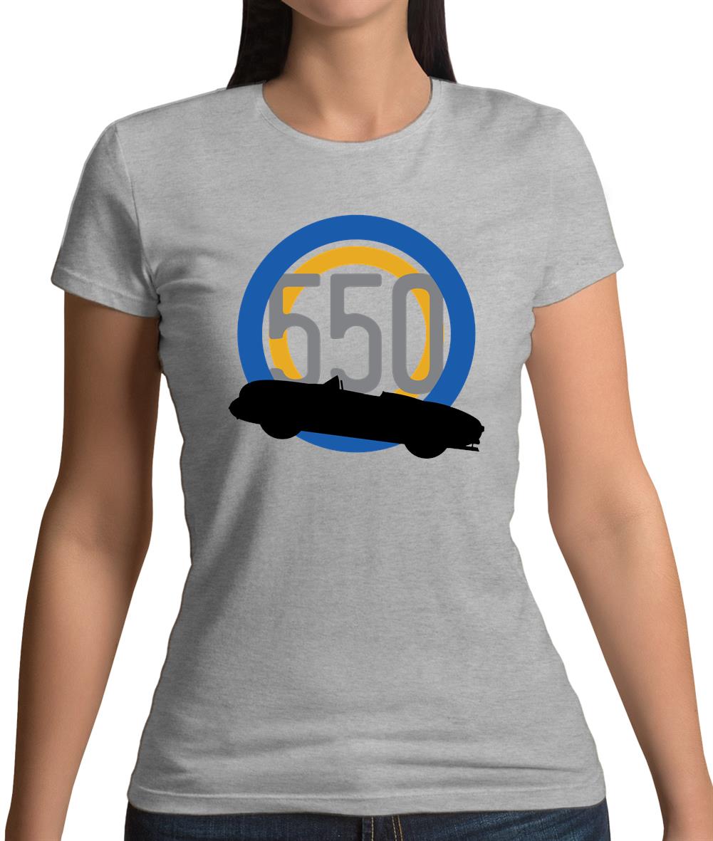 Porsche 550 Silhouette Womens T-Shirt Porsche 550 Silhouette Womens T-Shirt