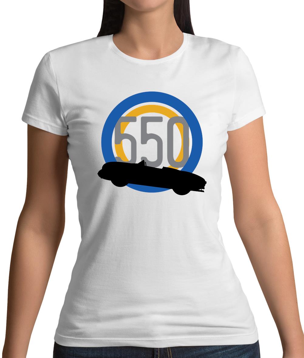 Porsche 550 Silhouette Womens T-Shirt Porsche 550 Silhouette Womens T-Shirt
