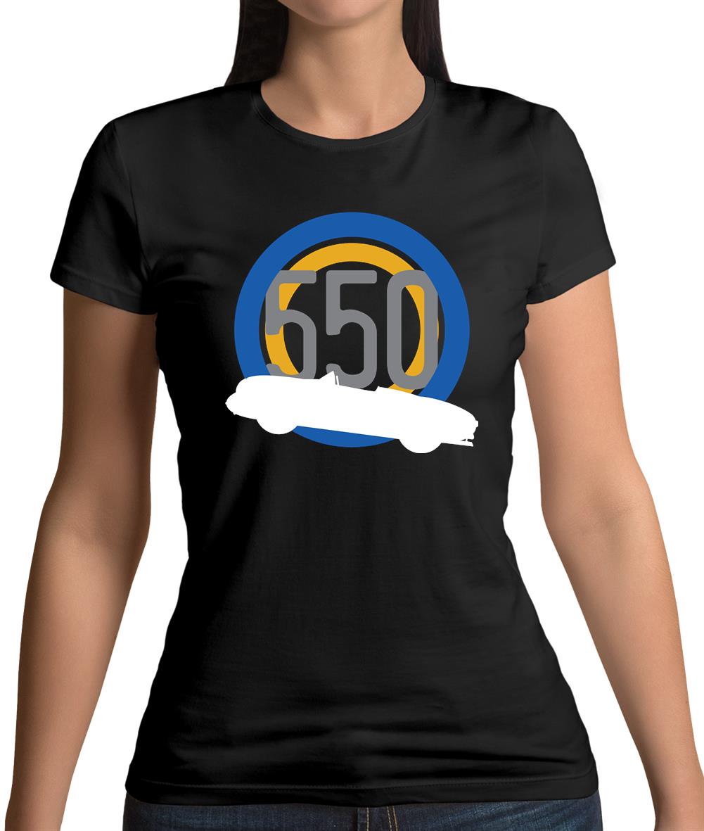 Porsche 550 Silhouette Womens T-Shirt Porsche 550 Silhouette Womens T-Shirt