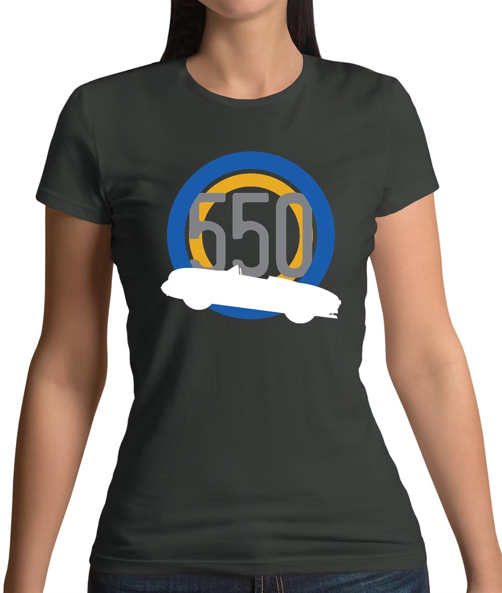 Porsche 550 Silhouette Womens T-Shirt Porsche 550 Silhouette Womens T-Shirt