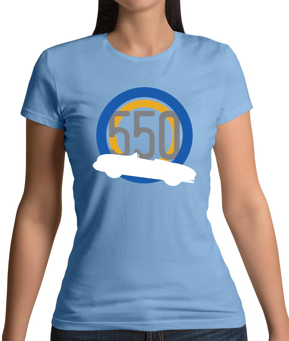 Porsche 550 Silhouette Womens T-Shirt Porsche 550 Silhouette Womens T-Shirt