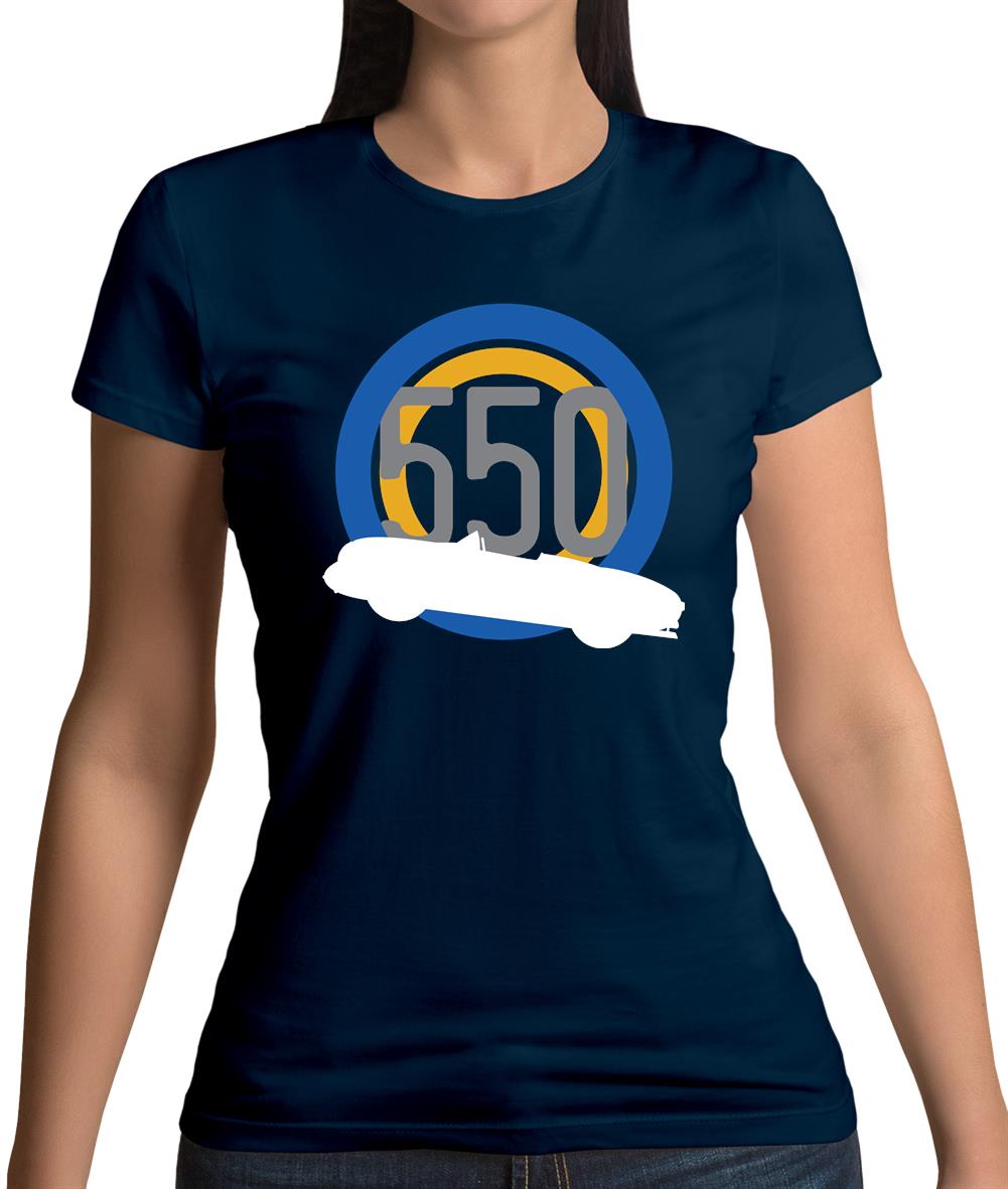 Porsche 550 Silhouette Womens T-Shirt Porsche 550 Silhouette Womens T-Shirt