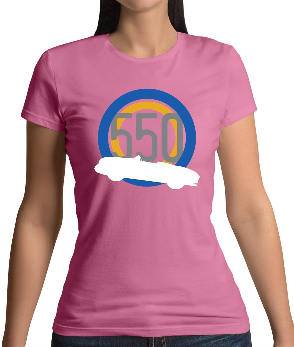 Porsche 550 Silhouette Womens T-Shirt Porsche 550 Silhouette Womens T-Shirt