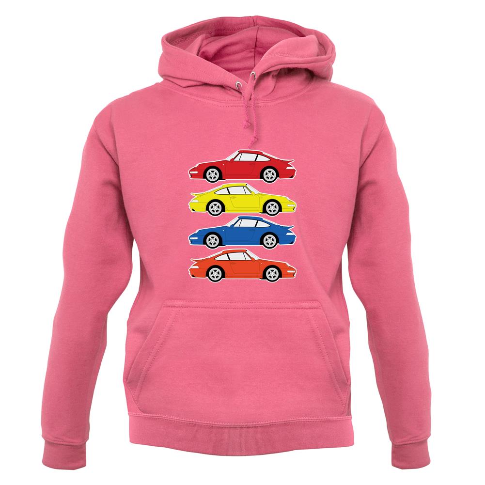 4Colour Porsche 993 unisex hoodie 4Colour Porsche 993 unisex hoodie