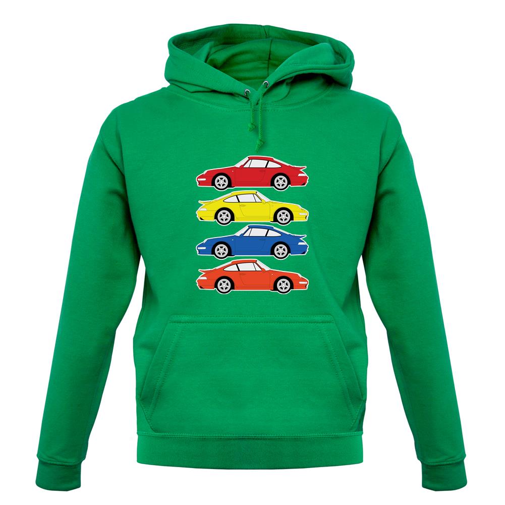 4Colour Porsche 993 unisex hoodie 4Colour Porsche 993 unisex hoodie