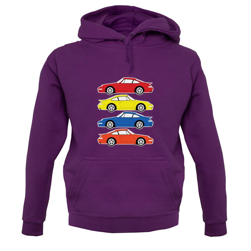4Colour Porsche 993 unisex hoodie 4Colour Porsche 993 unisex hoodie