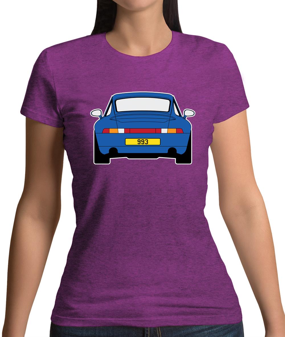 Porsche 993 Blue Womens T-Shirt Porsche 993 Blue Womens T-Shirt