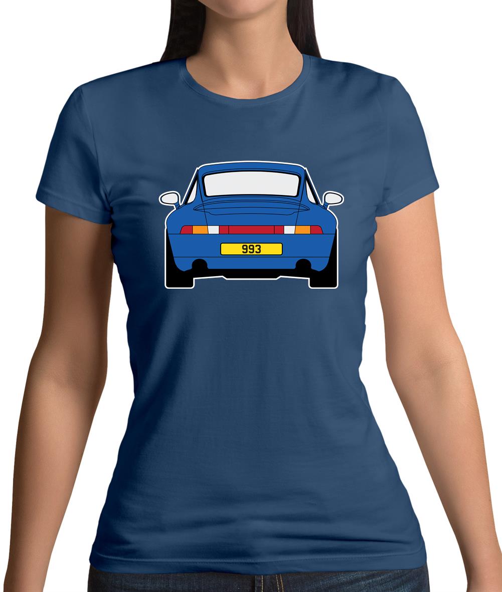 Porsche 993 Blue Womens T-Shirt Porsche 993 Blue Womens T-Shirt