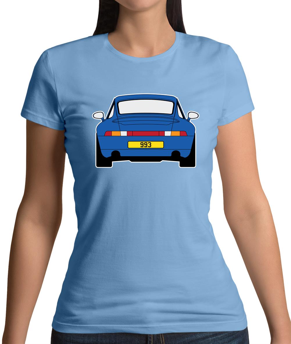 Porsche 993 Blue Womens T-Shirt Porsche 993 Blue Womens T-Shirt