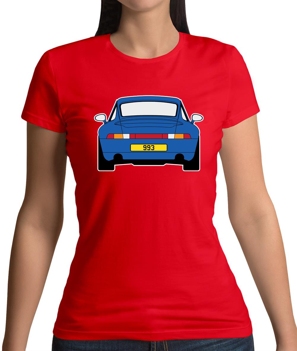Porsche 993 Blue Womens T-Shirt Porsche 993 Blue Womens T-Shirt