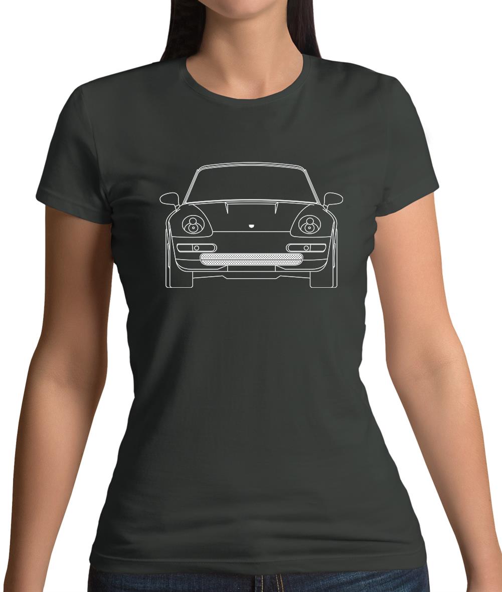 Porsche 993 Front Womens T-Shirt Porsche 993 Front Womens T-Shirt
