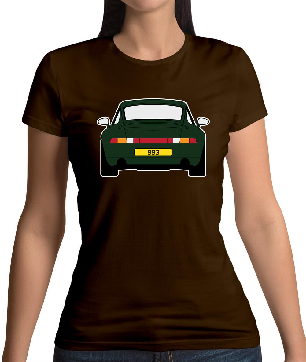 Porsche 993 Green Womens T-Shirt Porsche 993 Green Womens T-Shirt