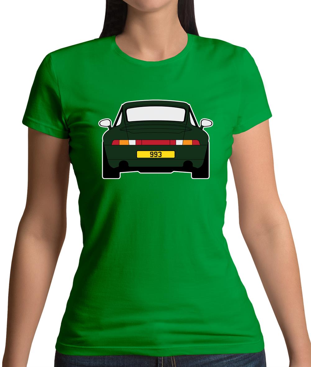 Porsche 993 Green Womens T-Shirt Porsche 993 Green Womens T-Shirt
