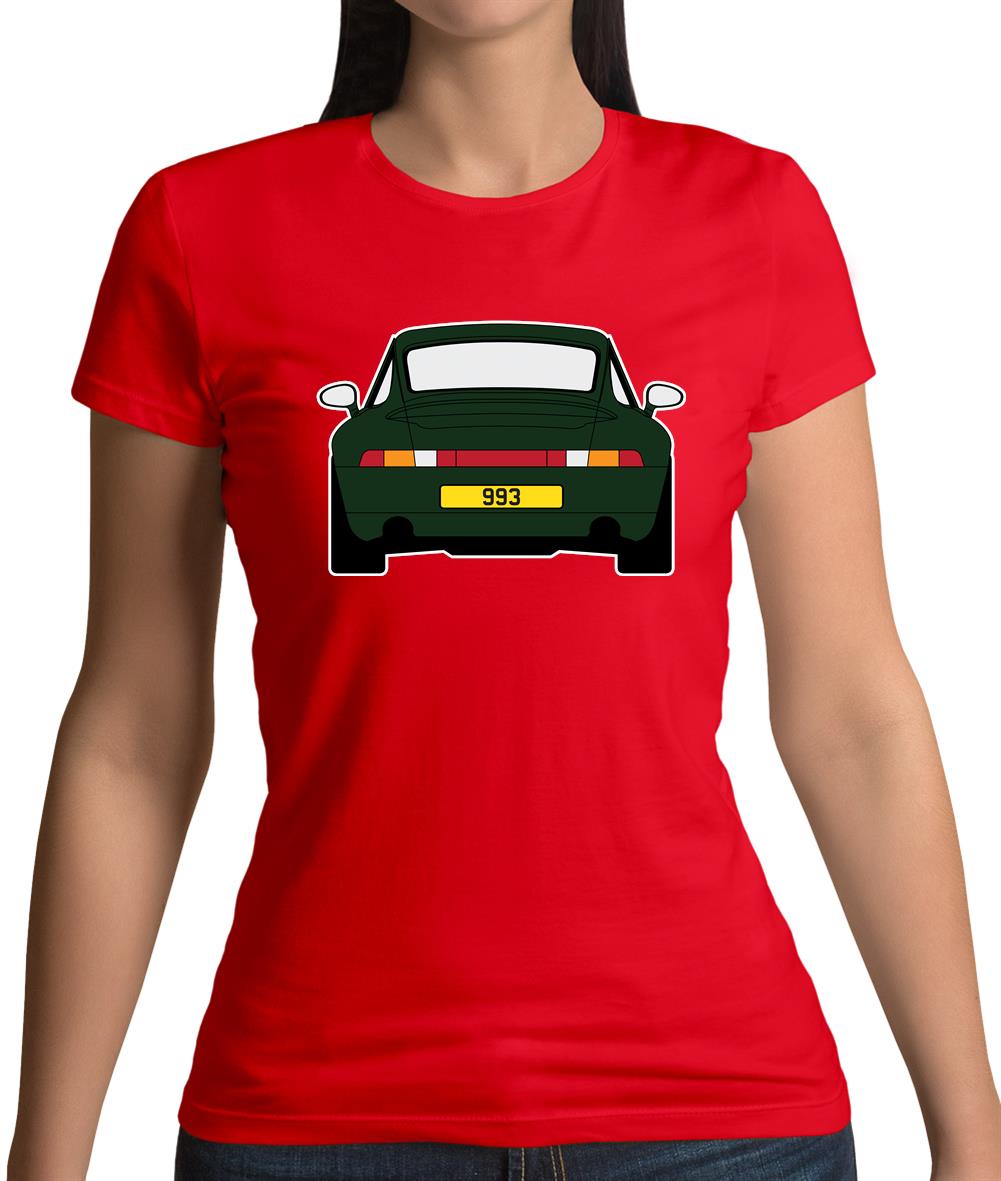 Porsche 993 Green Womens T-Shirt Porsche 993 Green Womens T-Shirt