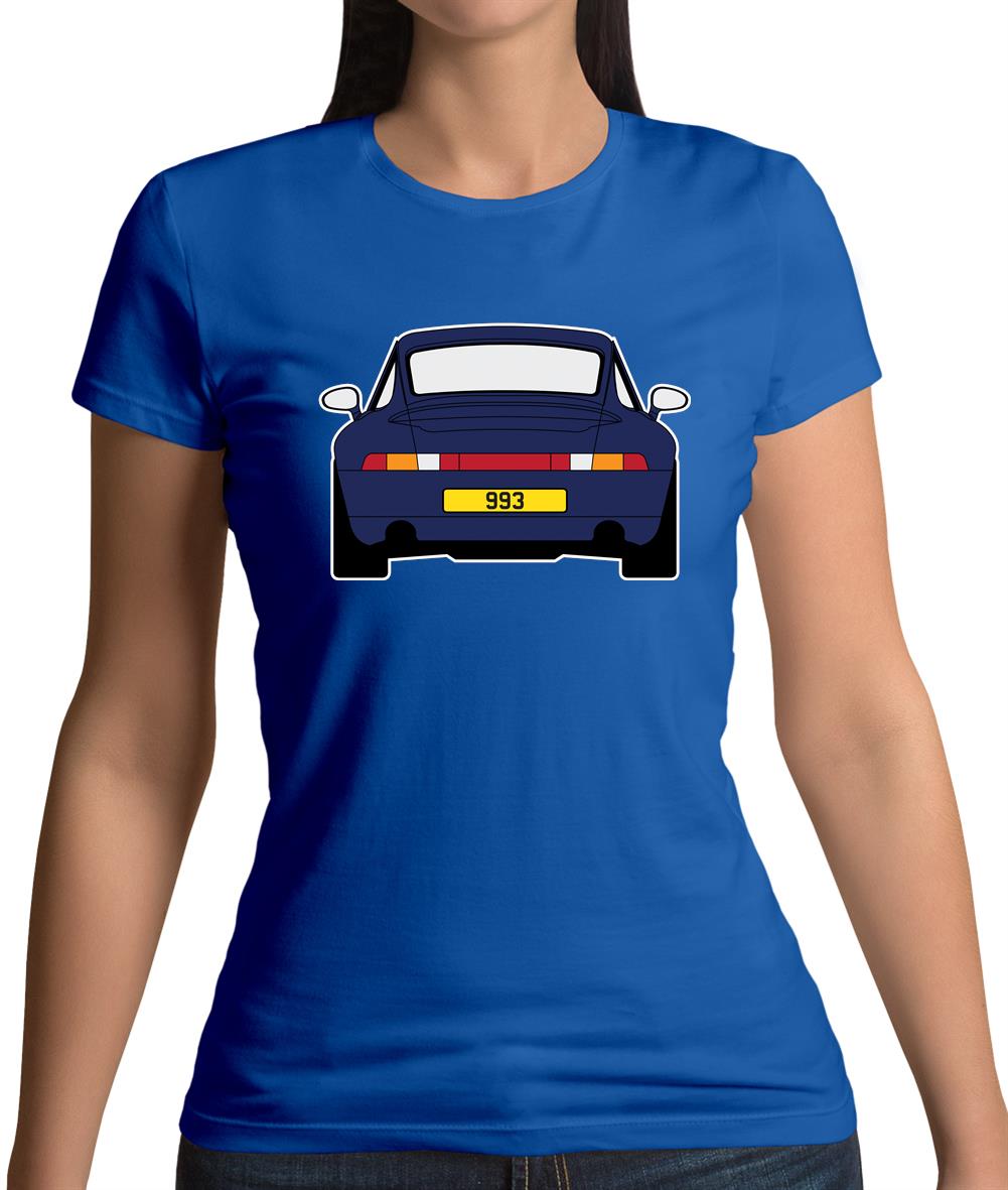 Porsche 993 Navy Womens T-Shirt Porsche 993 Navy Womens T-Shirt