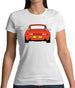 Porsche 993 Orange Womens T-Shirt Porsche 993 Orange Womens T-Shirt