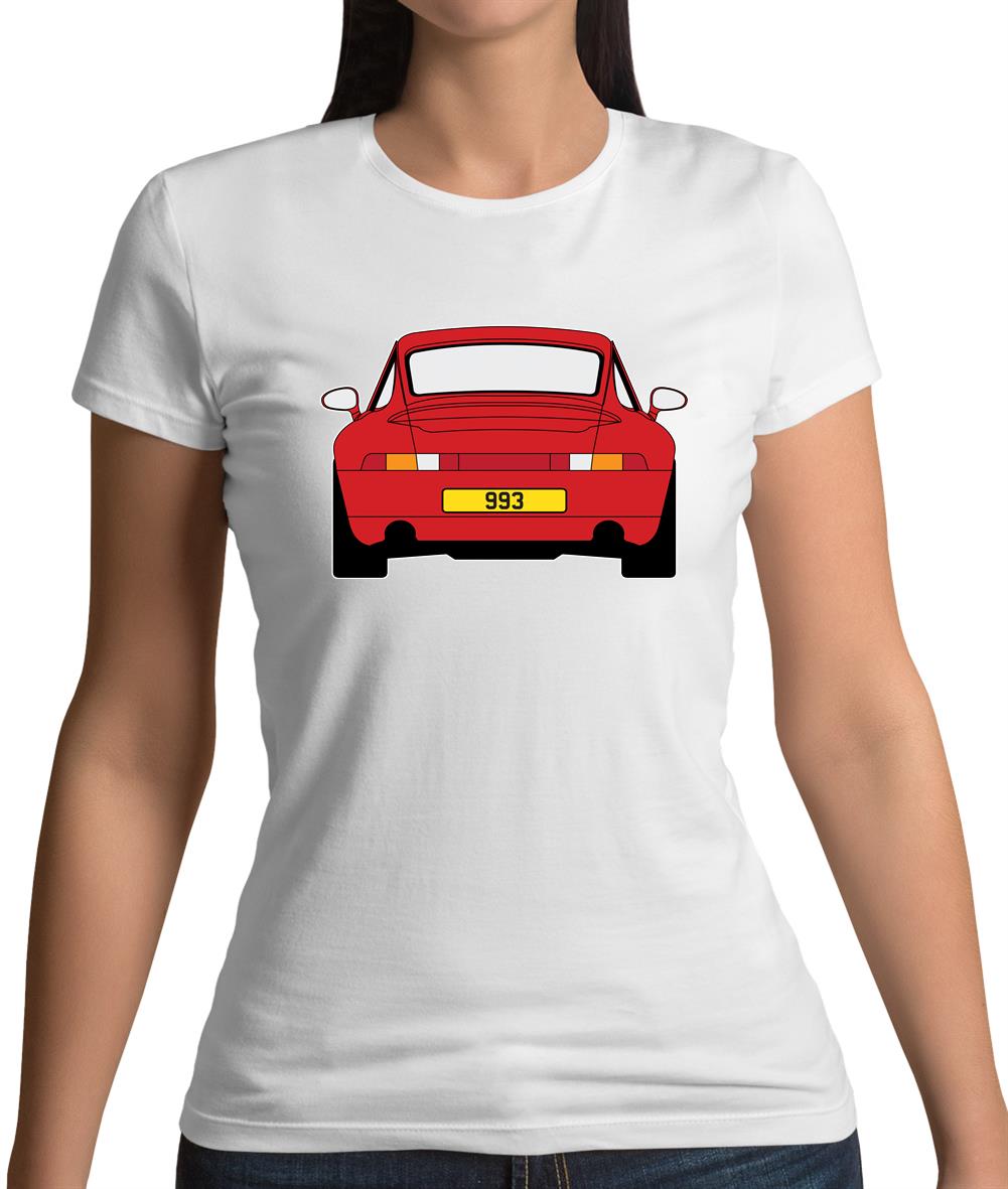 Porsche 993 Red Womens T-Shirt Porsche 993 Red Womens T-Shirt