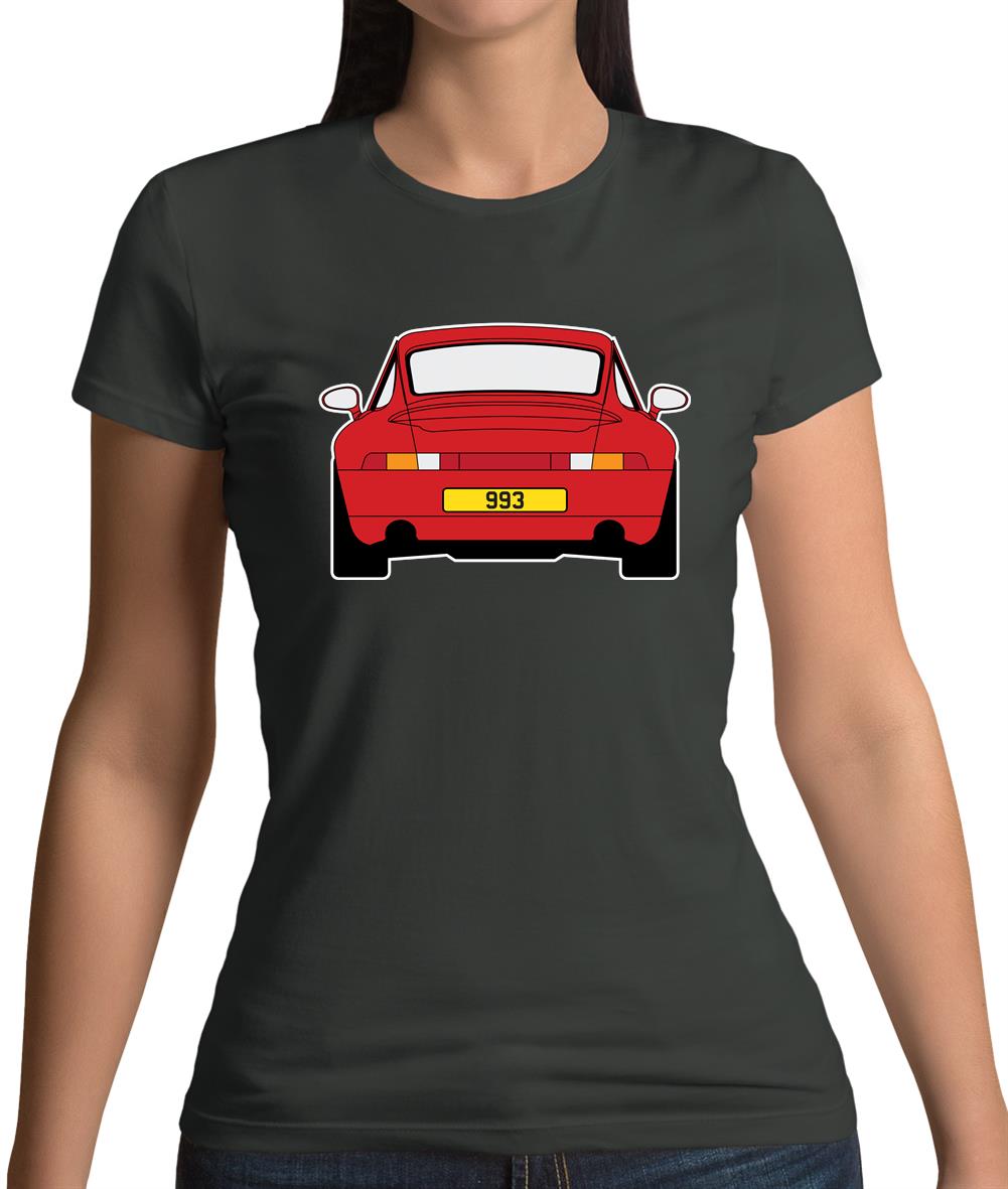 Porsche 993 Red Womens T-Shirt Porsche 993 Red Womens T-Shirt