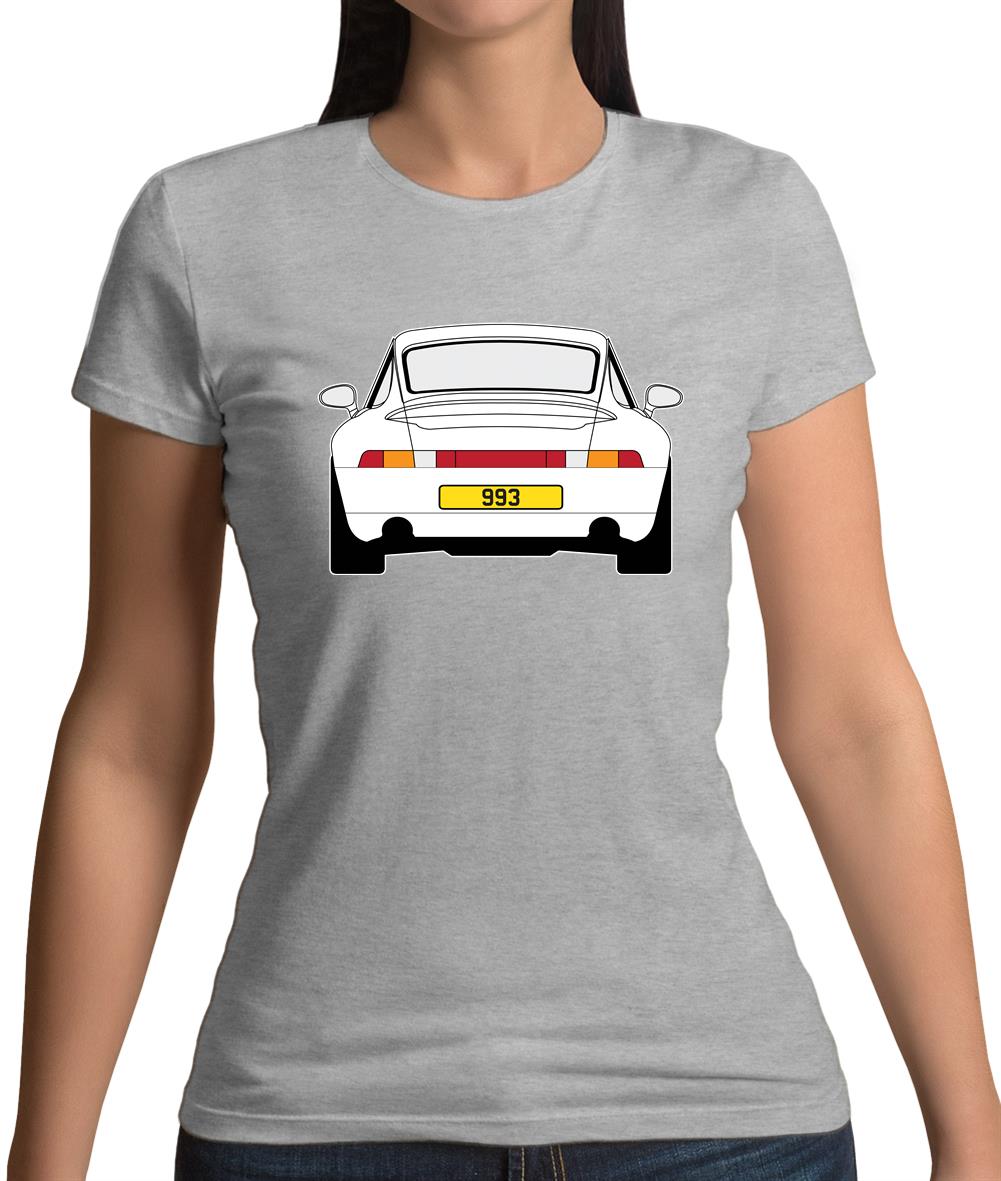Porsche 993 White Womens T-Shirt Porsche 993 White Womens T-Shirt