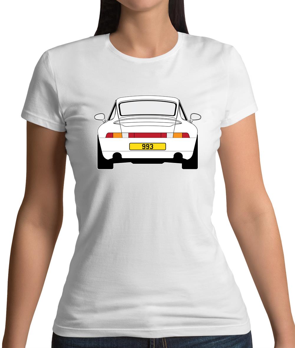 Porsche 993 White Womens T-Shirt Porsche 993 White Womens T-Shirt