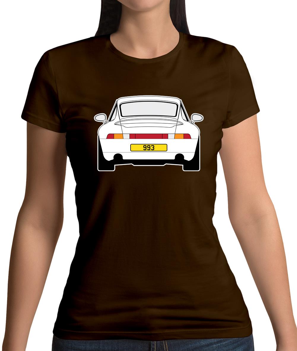 Porsche 993 White Womens T-Shirt Porsche 993 White Womens T-Shirt